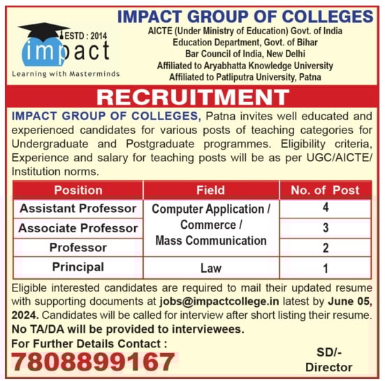 Impact Group of Colleges, Patna