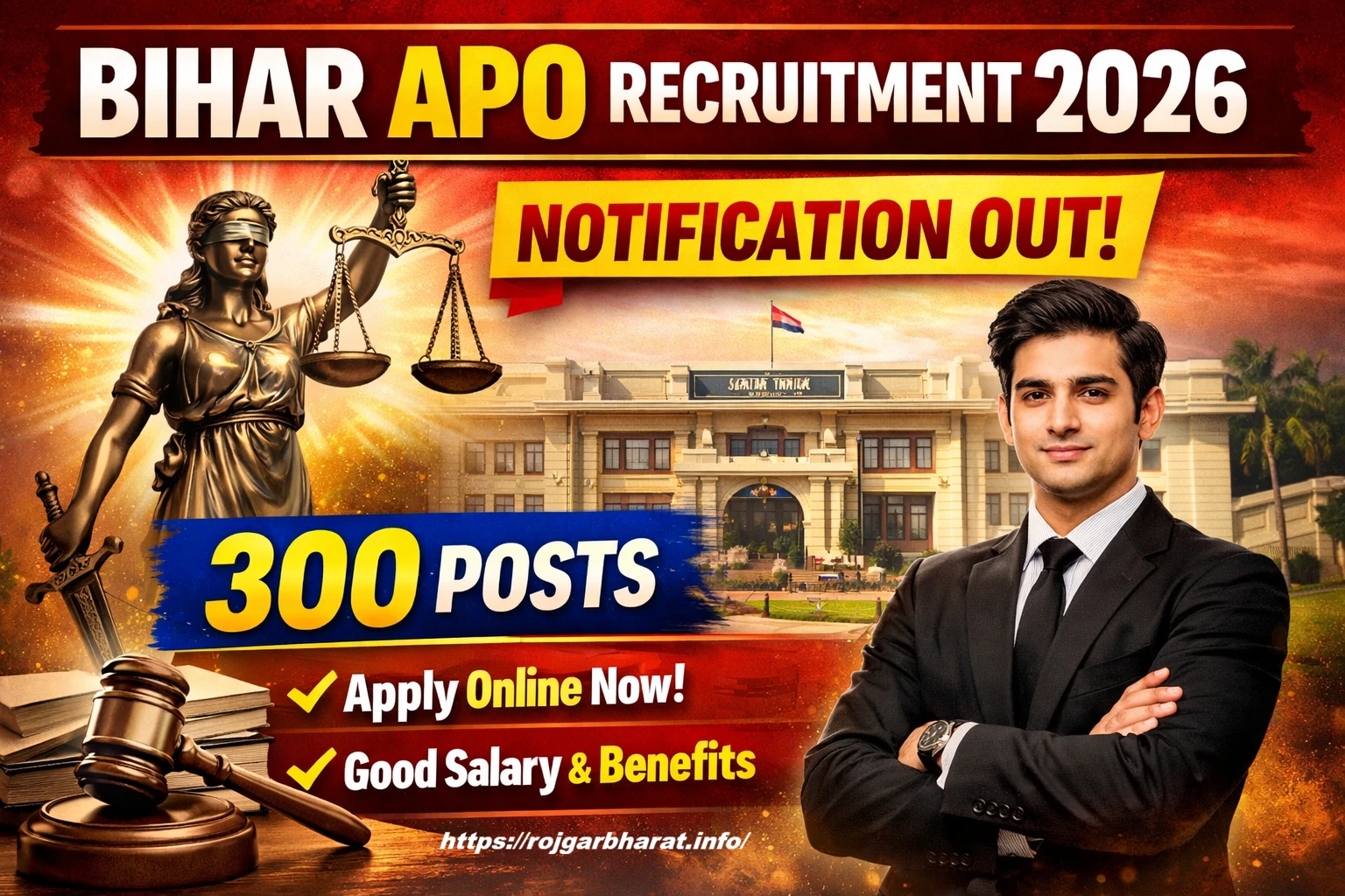 Bihar APO Recruitment 2026 Notification out 300 Posts