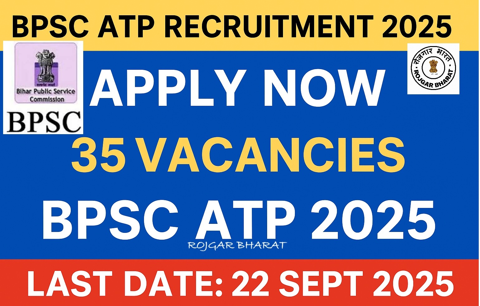 Bihar BPSC ATP Recruitment 2025 Advt 89 for 35 Posts