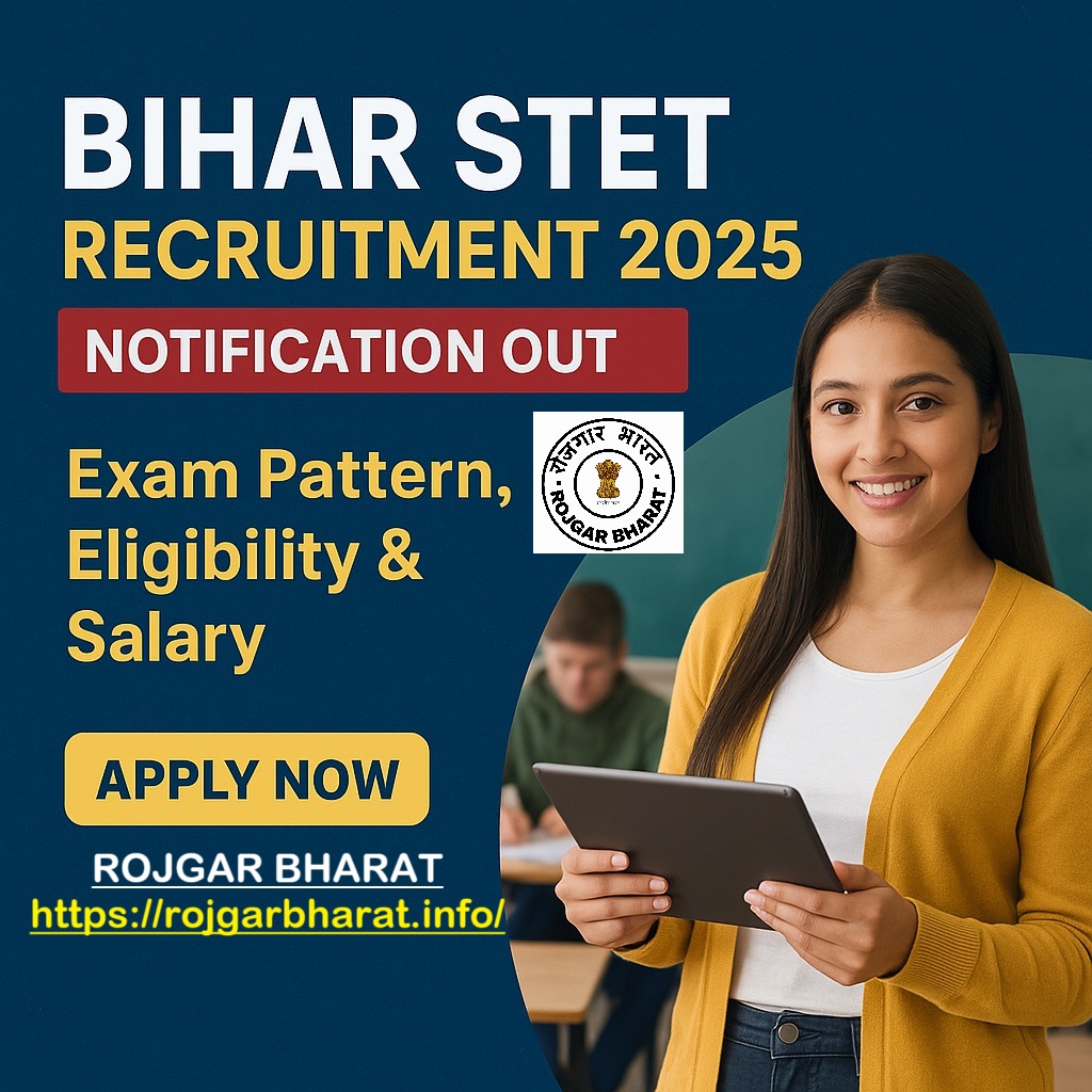 Bihar STET Recruitment 2025 Notification Out