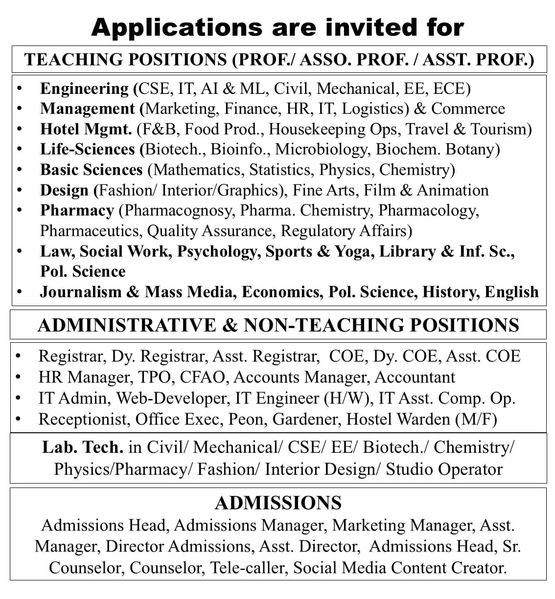 Chhatrapati Shivaji Maharaj University Teaching Non-Teaching Recruitment 2026