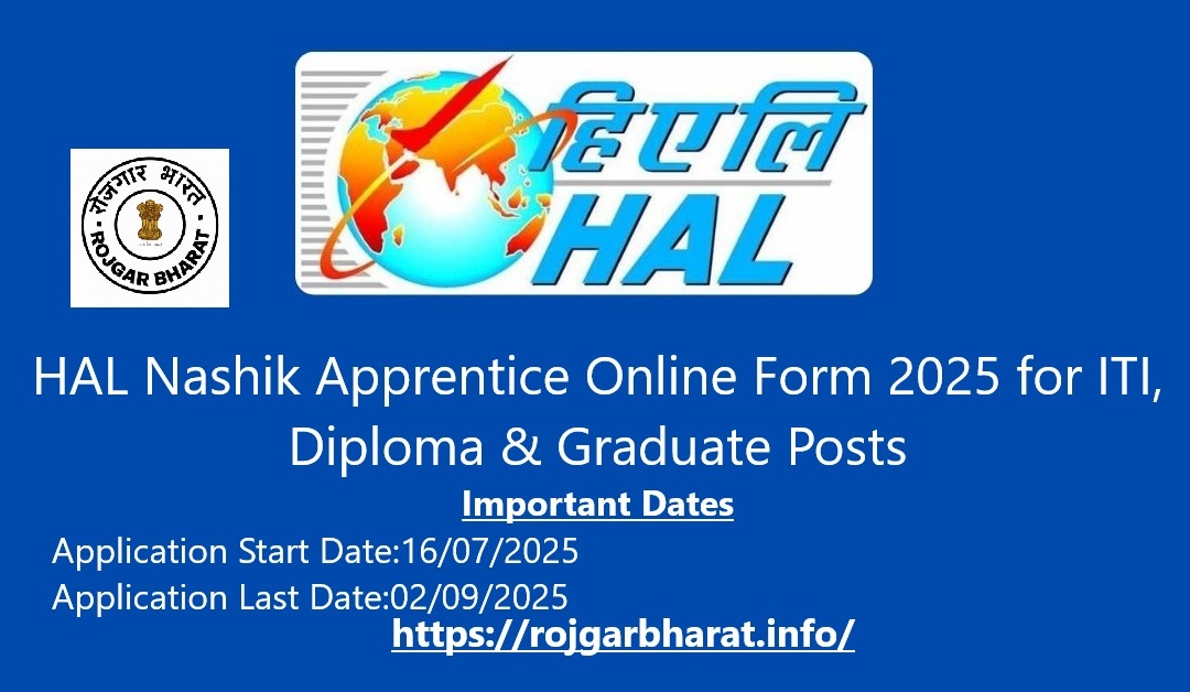 HAL Nashik Apprentice Online Form 2025 