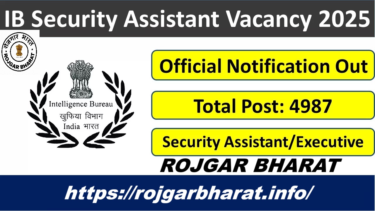 IB Security Assistant Executive Examination 2025