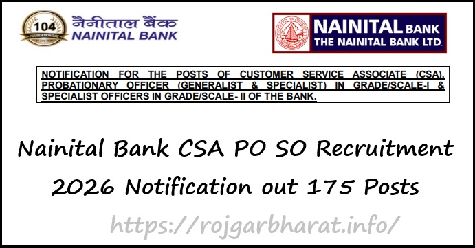 Nainital Bank CSA PO SO Admit Card: Out 