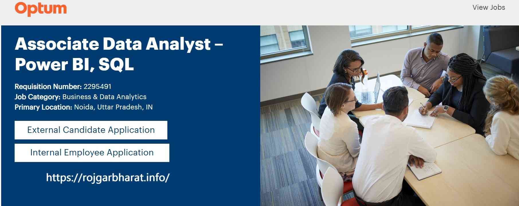 Optum Data Analyst Recruitment 2025