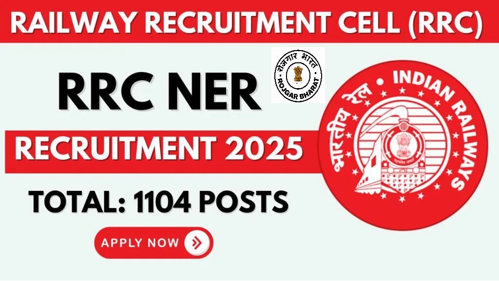 	
Railway RRC NER Gorakhpur Apprentice Recruitment 2025 {1104 Posts}