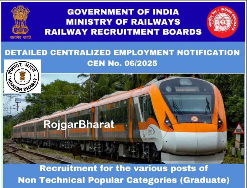	
RRB NTPC Recruitment 2025 Notification Out for 8875 Posts