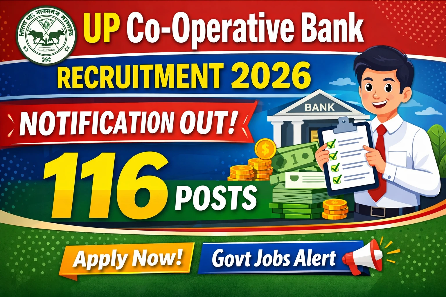 UP Co-Operative Bank Recruitment 2026 Notification Out 116 Posts