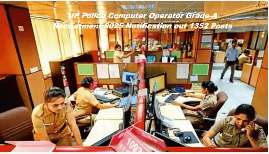 UP Police Computer Operator Grade-A Exam Date 2026 1352 Posts