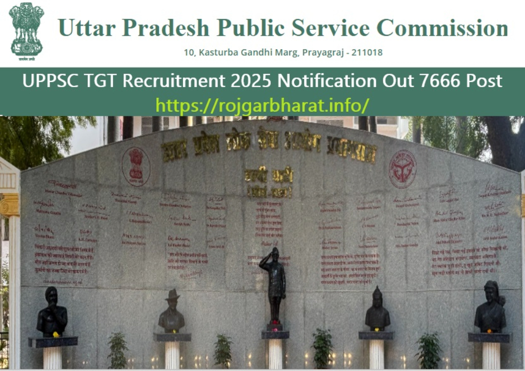 UPPSC TGT Recruitment 2025 Notification Out 7666 Post